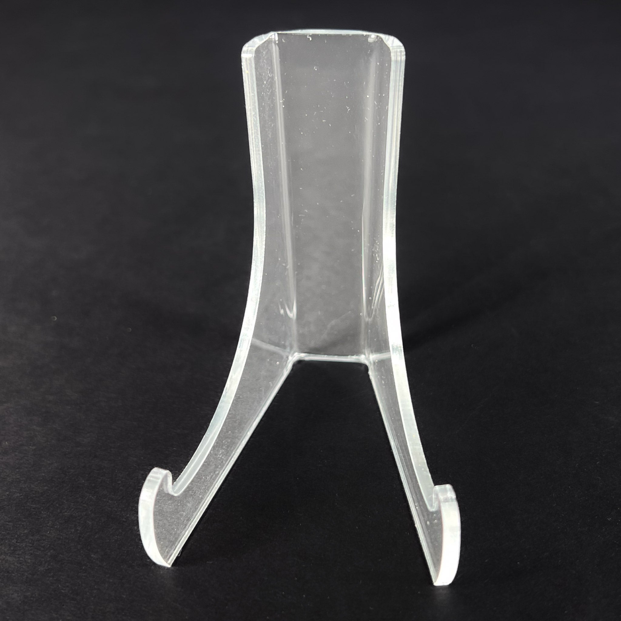 Small Clear Acrylic Easel Display Stand for Minerals or Fossils