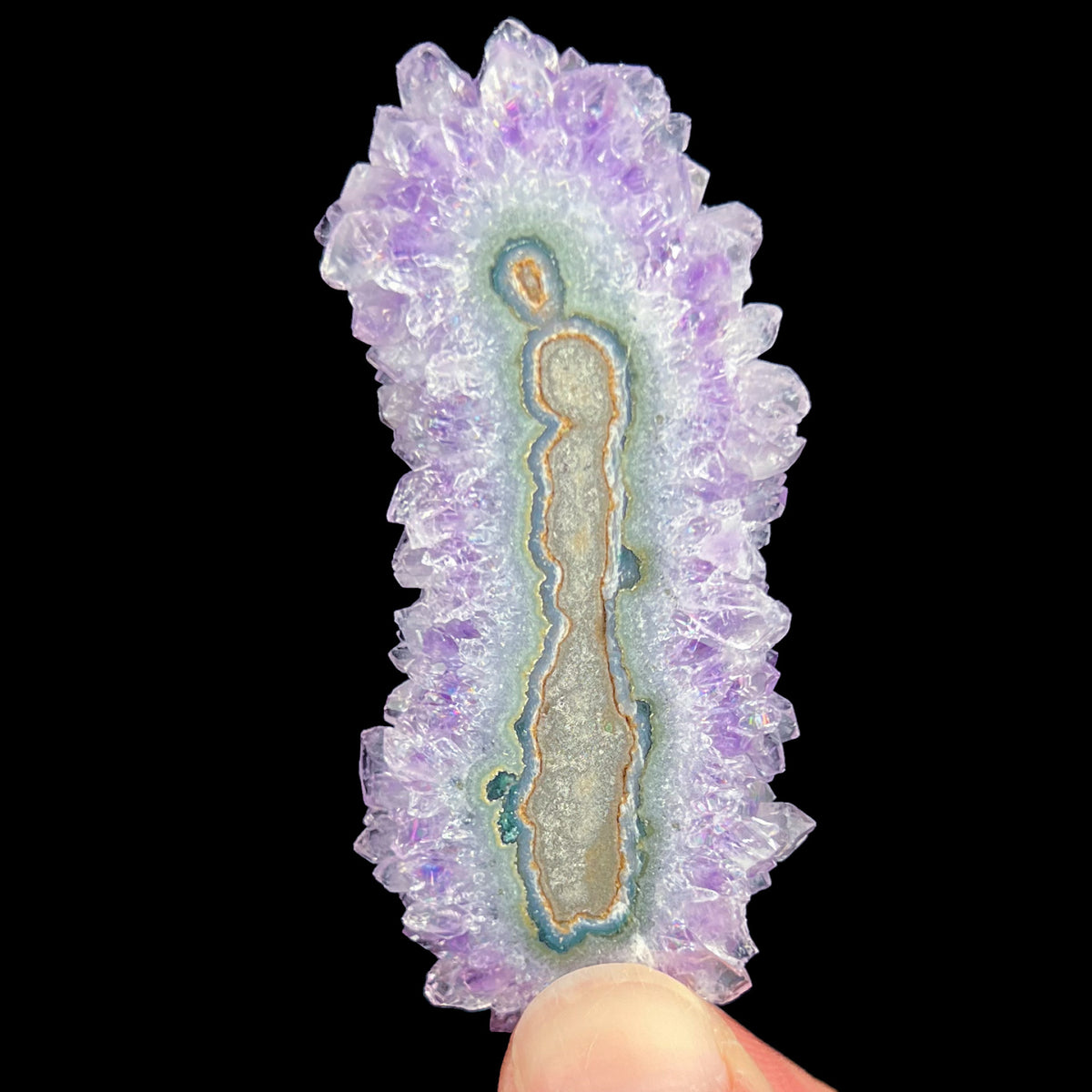 Purple Amethyst Stalactite Slice