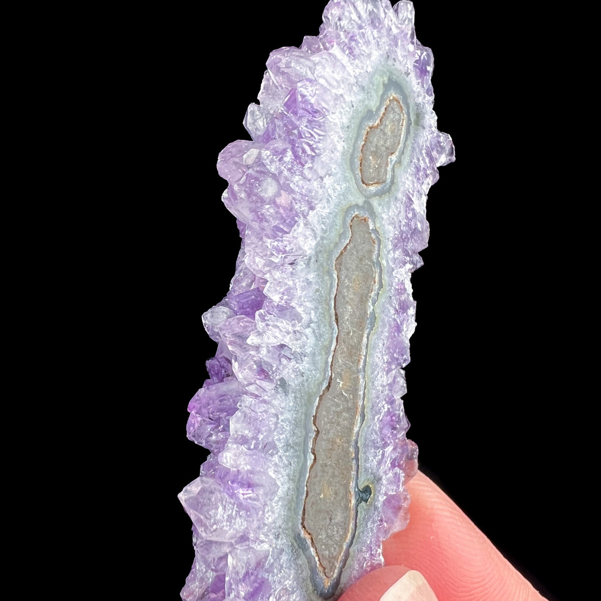 Side View Amethyst Stalactite Flower