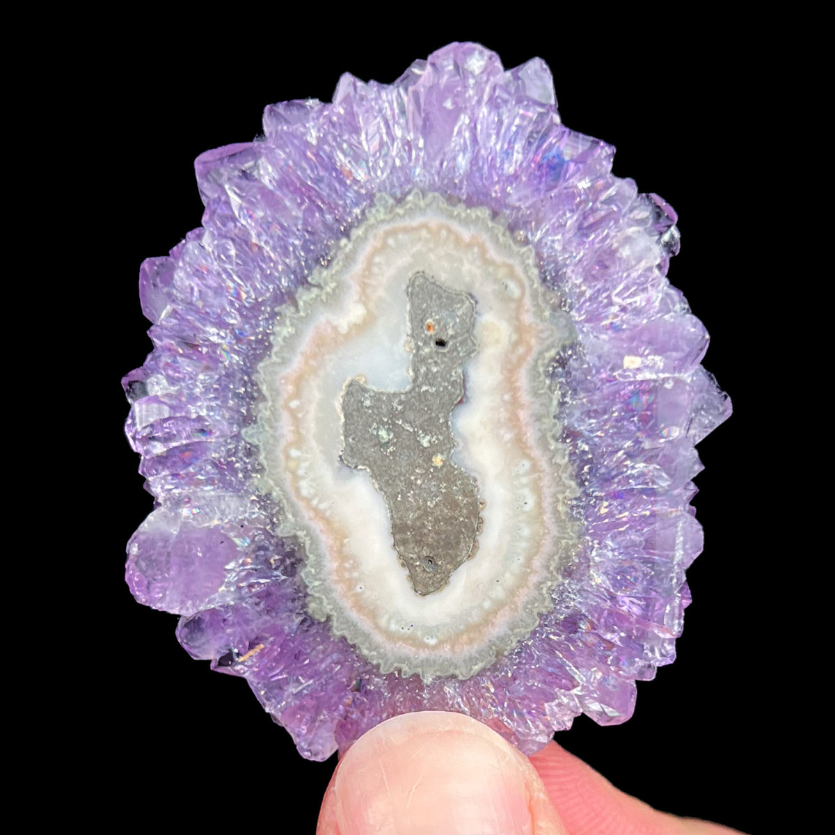 Purple Amethyst Crystal Flower