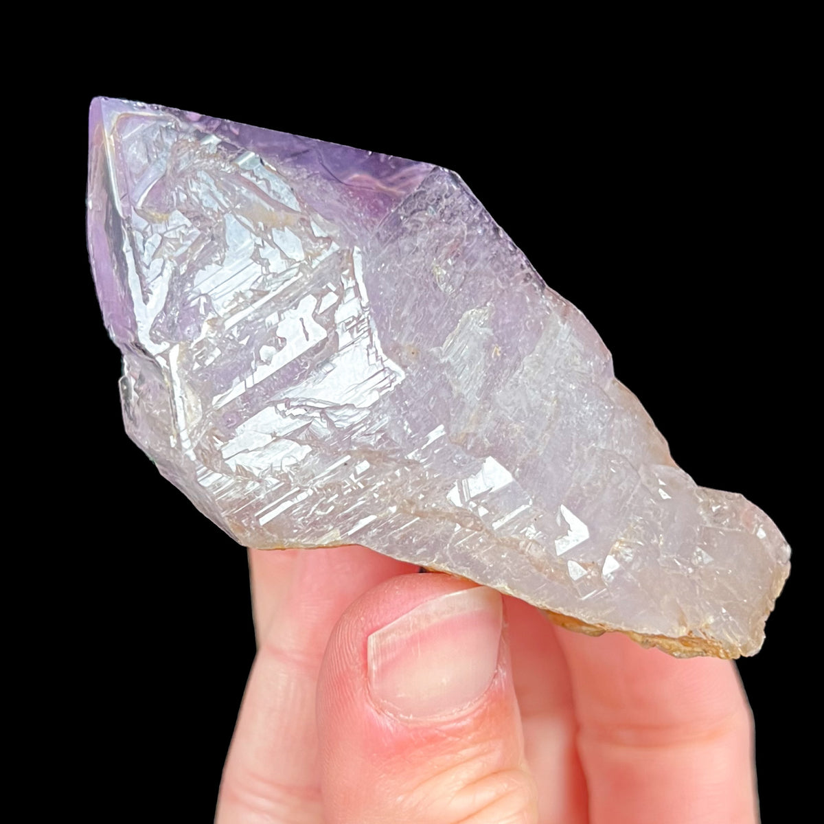 Amethyst Crystal with Enhydro Inside