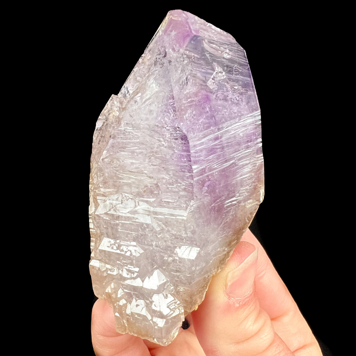 Amethyst Crystal with Enhydro Inside