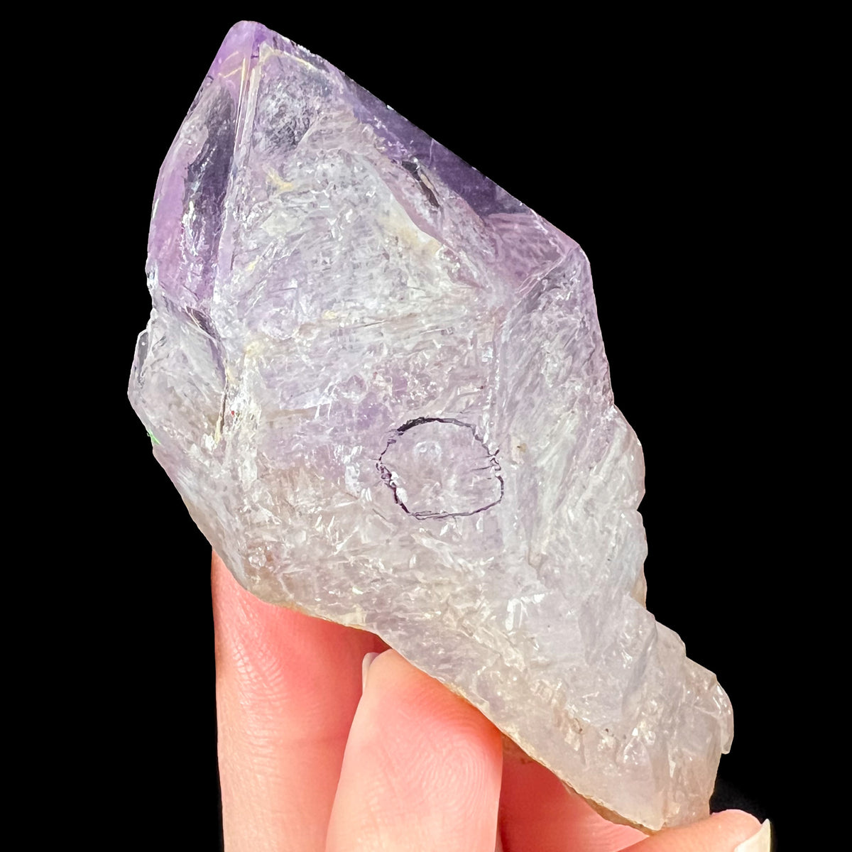 Amethyst with Enhydro Bubble Inside