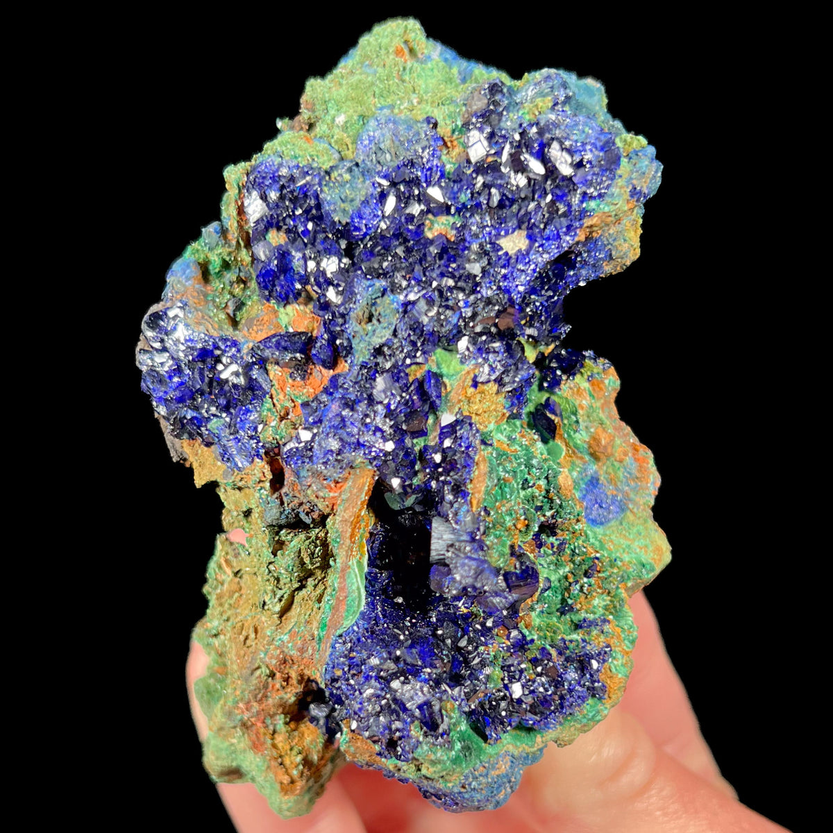 Azurite with Malachite Mineral Specimen from Anhui Province, China