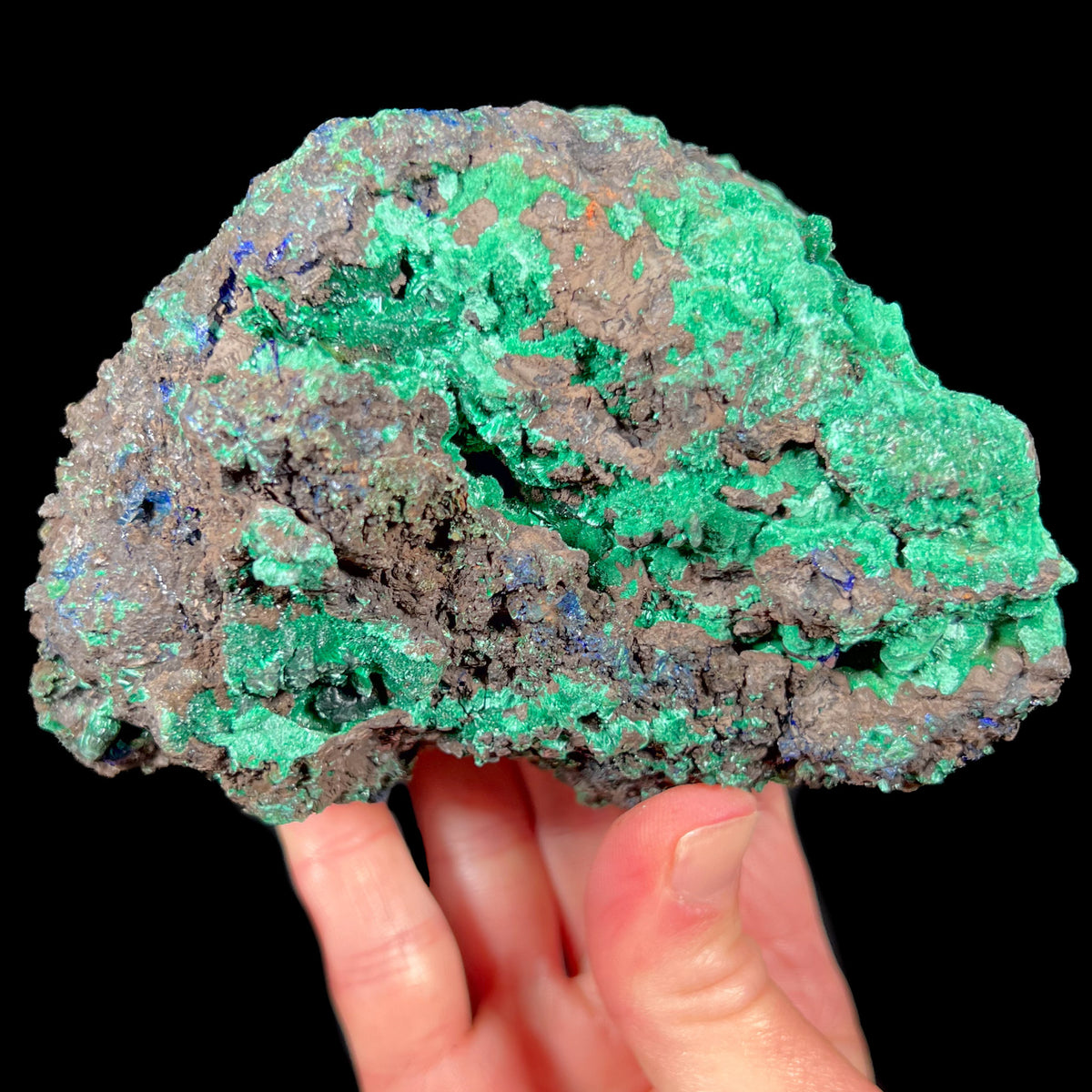 Malachite with Azurite Mineral Specimen from Anhui Province, China