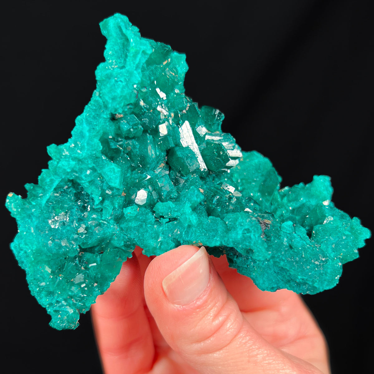 Large crystals of Dioptase