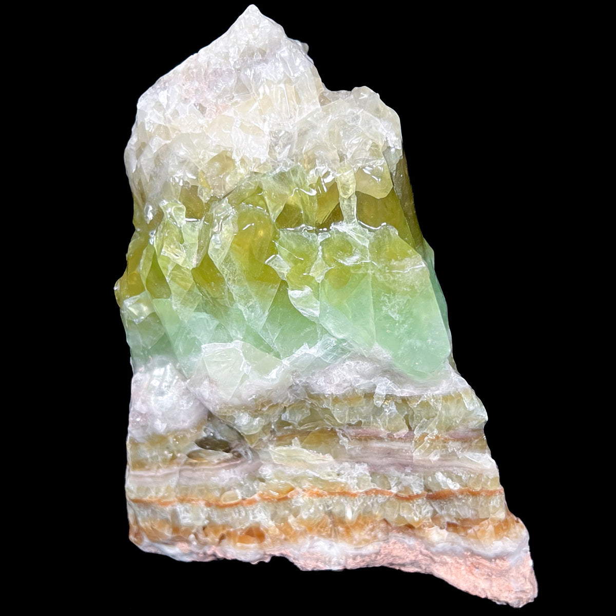 Side View Extra Large Green Calcite Specimen from Mexico