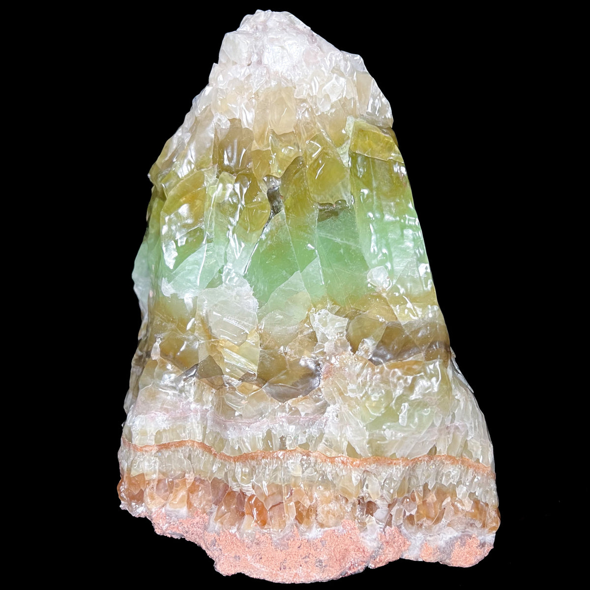 Side View Extra Large Green Calcite Crystal