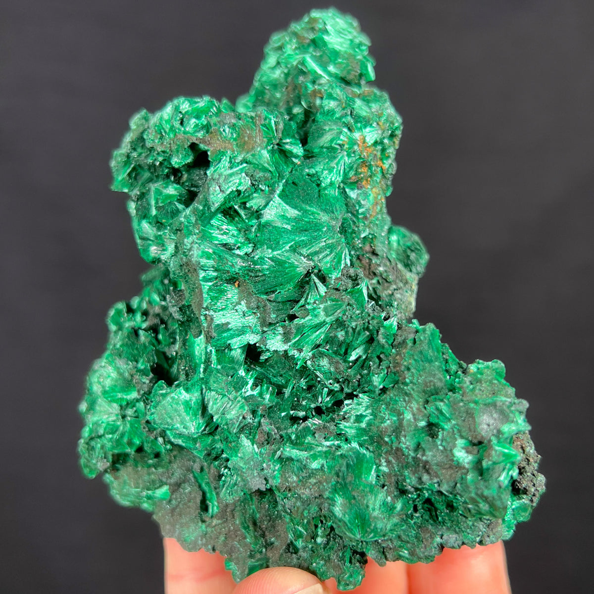 Large Fibrous Velvet Malachite Crystal Specimen