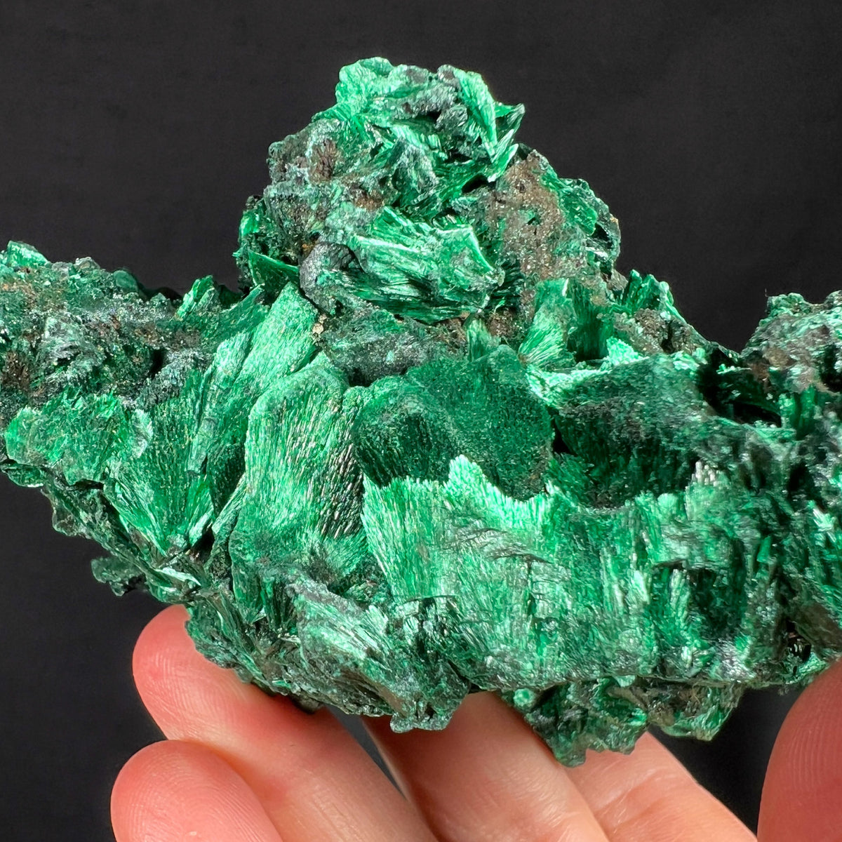 Green Malachite Crystal Fibers