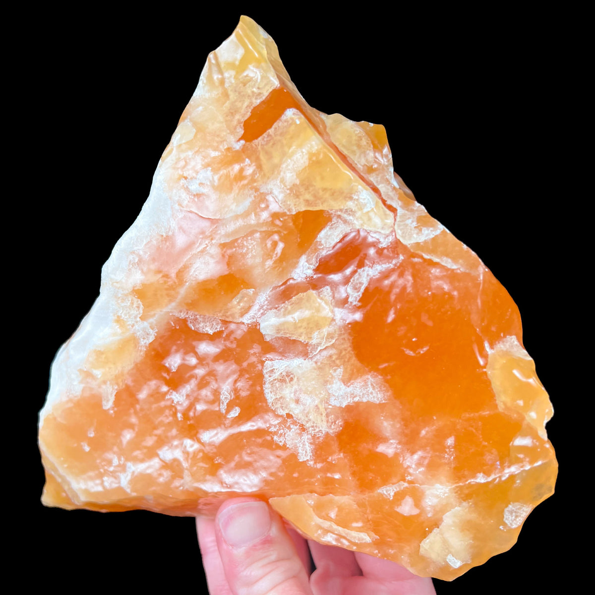 Orange and Yellow Calcite Specimen from Mexico