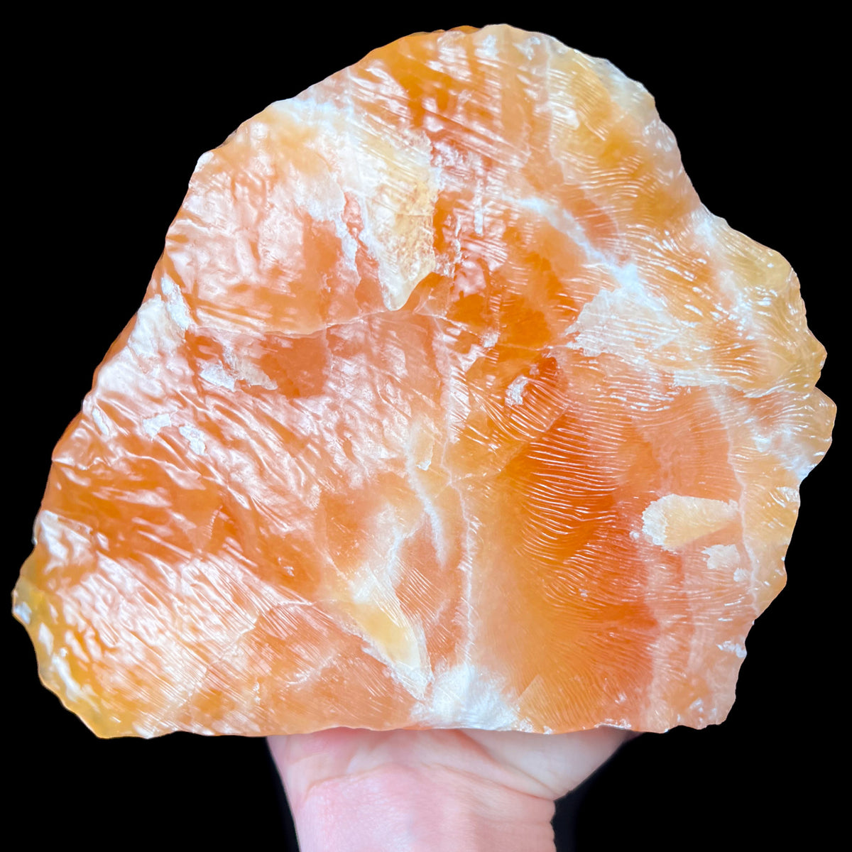 Raw Golden Calcite Crystal Specimen from Mexico