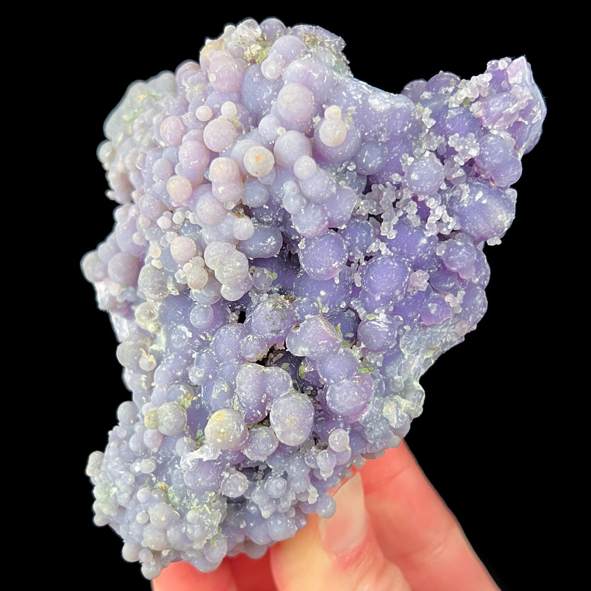 Grape Agate (Grape Chalcedony) Purple Crystal Specimen