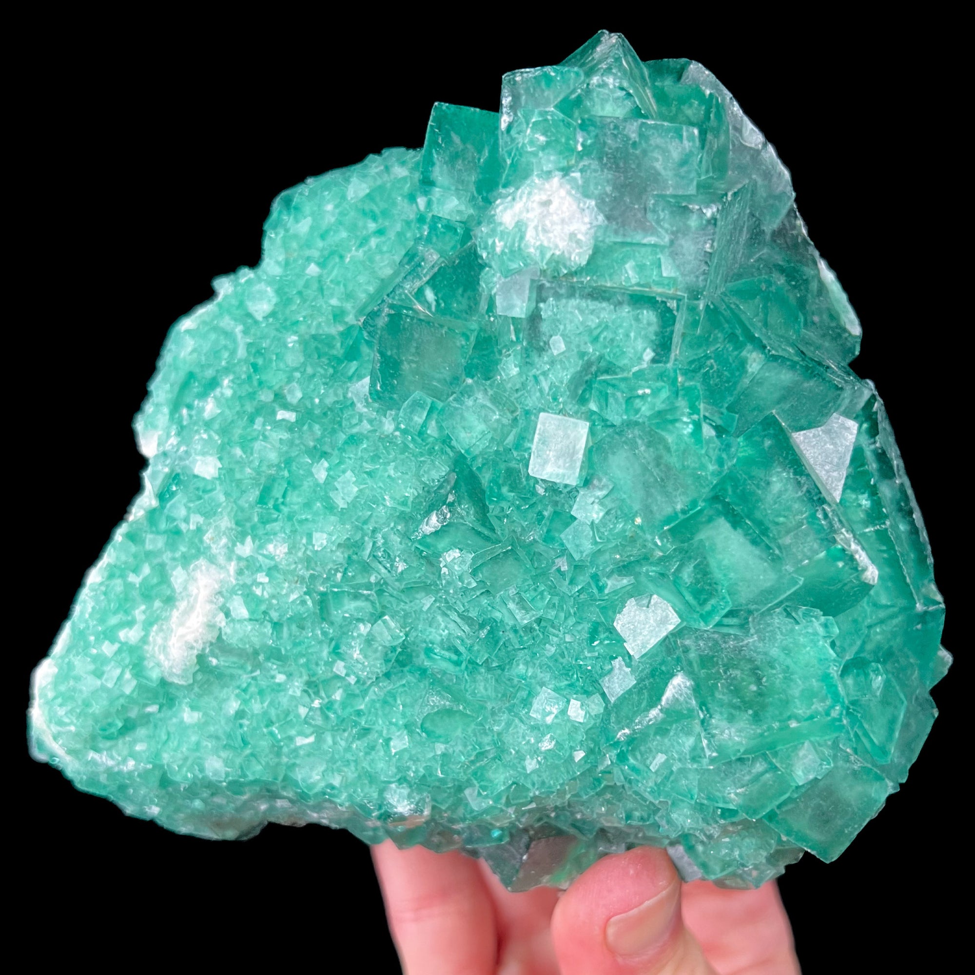 Large Green Fluorite Crystal Specimen from Madagascar
