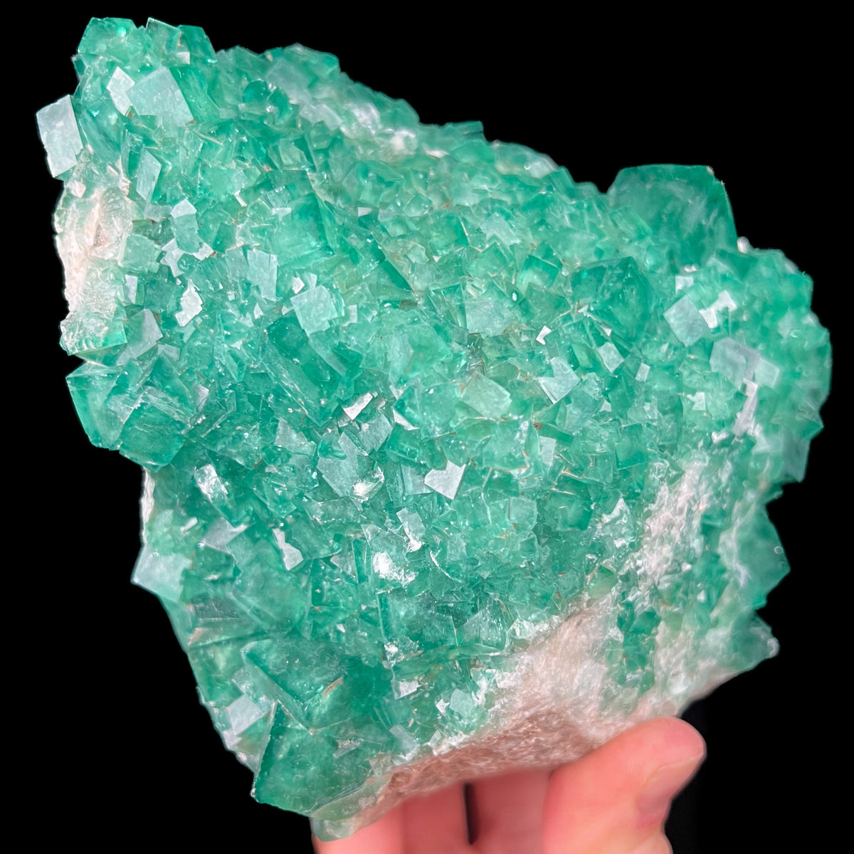 Green Fluorite Crystal Cubes