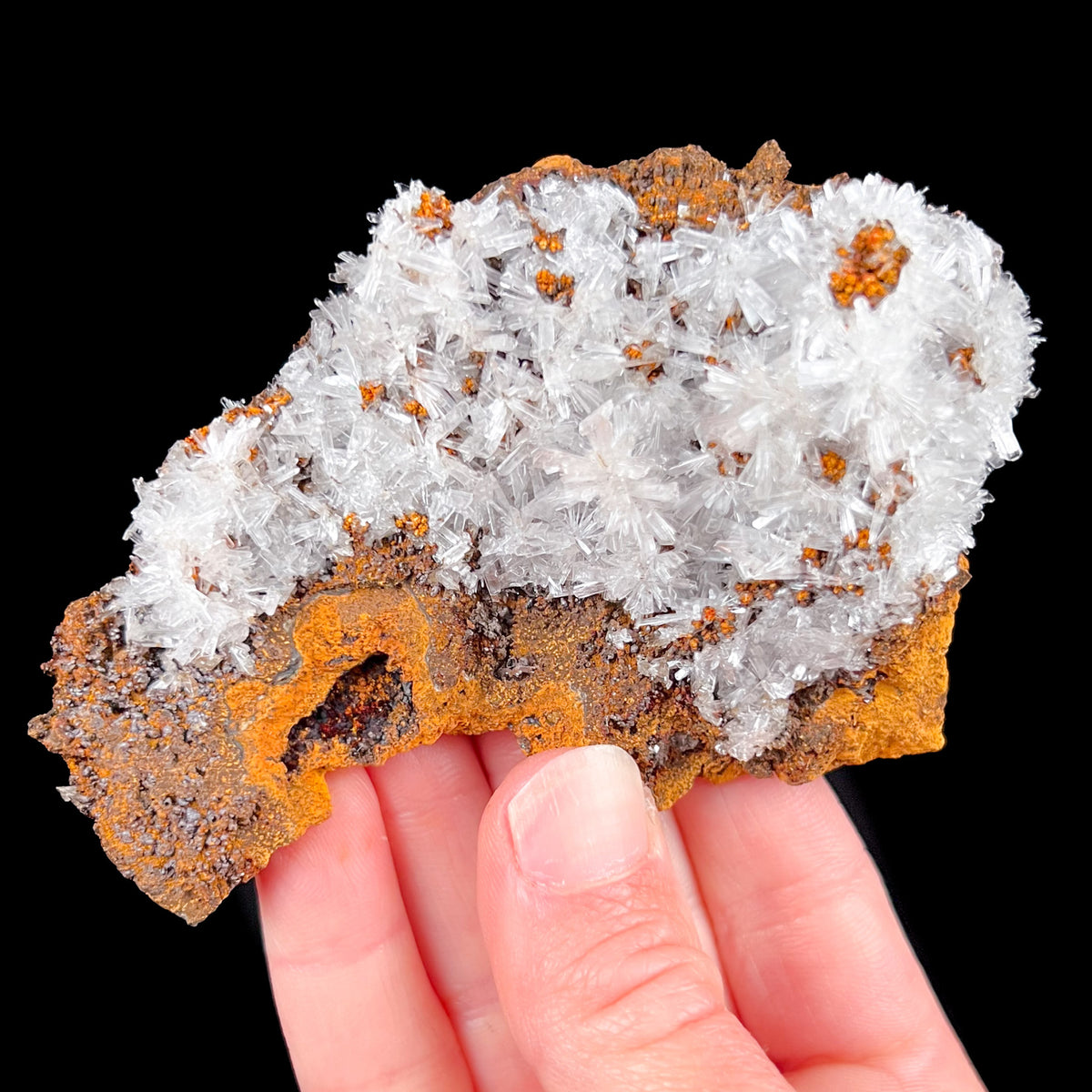 Hemimorphite Crystals on Limonite