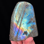 Polished Labradorite with Purple, Gold and Blue Colors