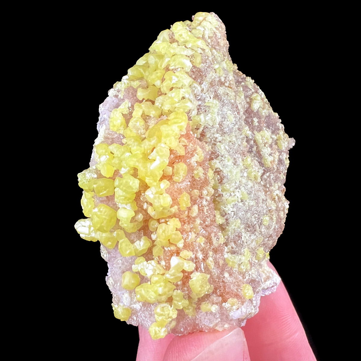 Yellow Native Sulfur Crystals
