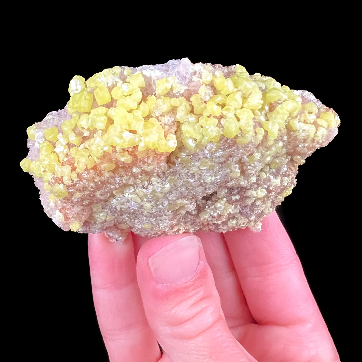 Native sulfur mineral specimen