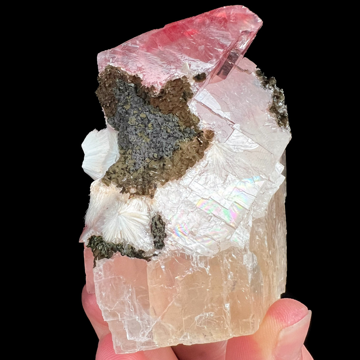 Side View Calcite with Mesolite