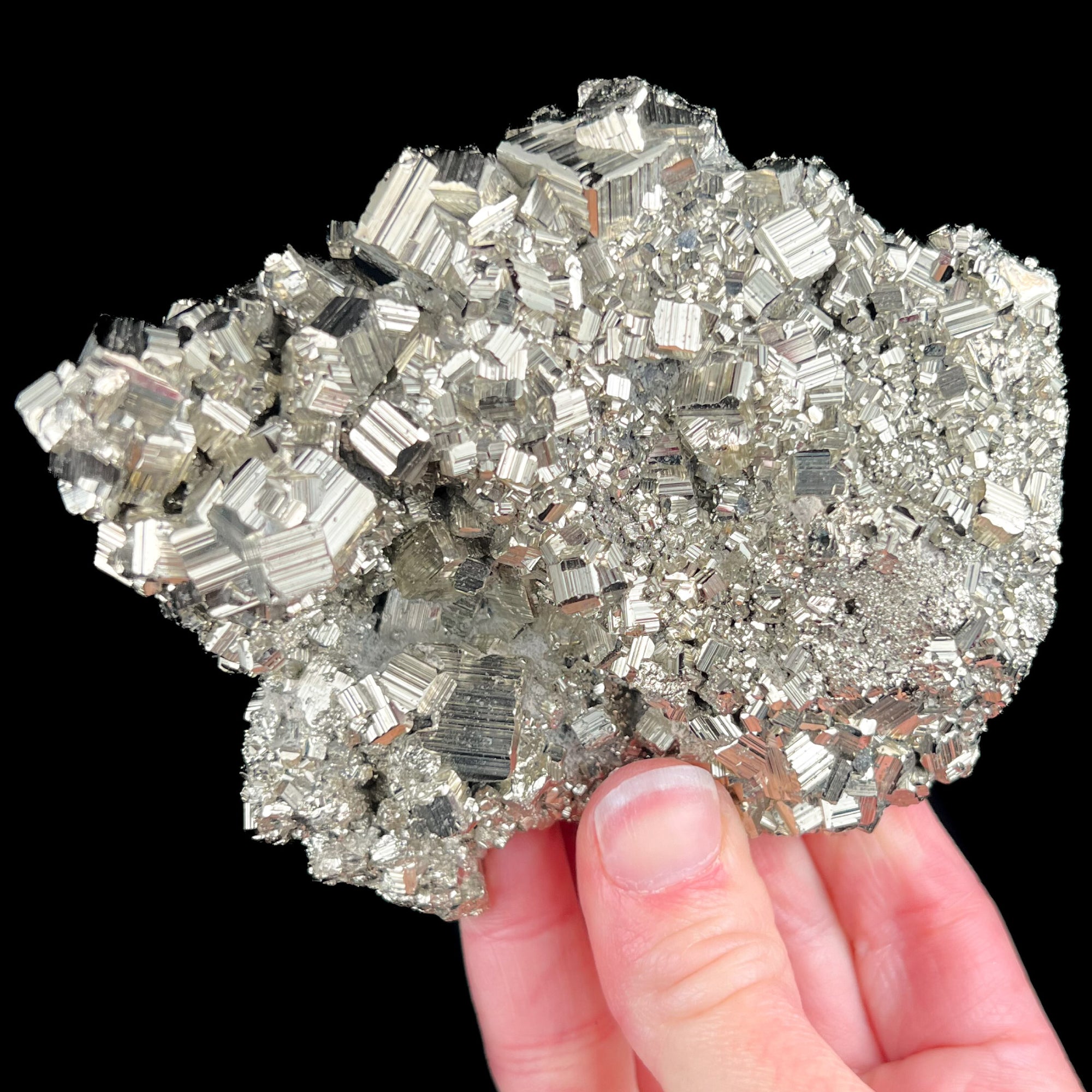 Pyrite Cubes from Huanzala, Peru