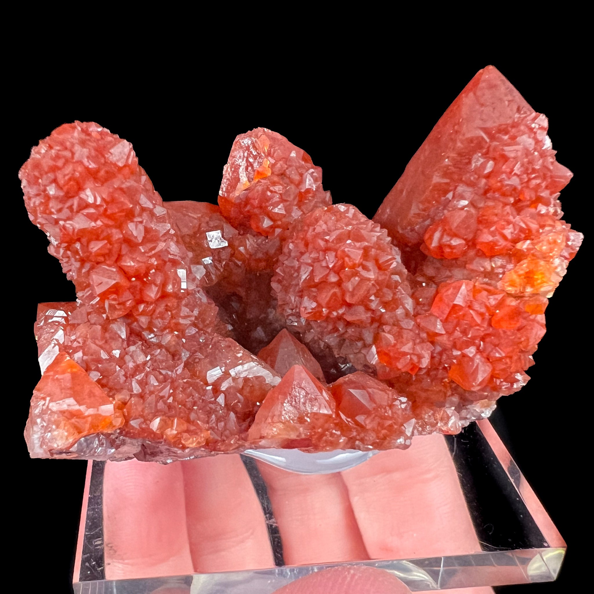 Red Quartz Mineral Specimen from Errachidia Province, Morocco