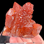 Red Quartz Crystals on Red Quartz