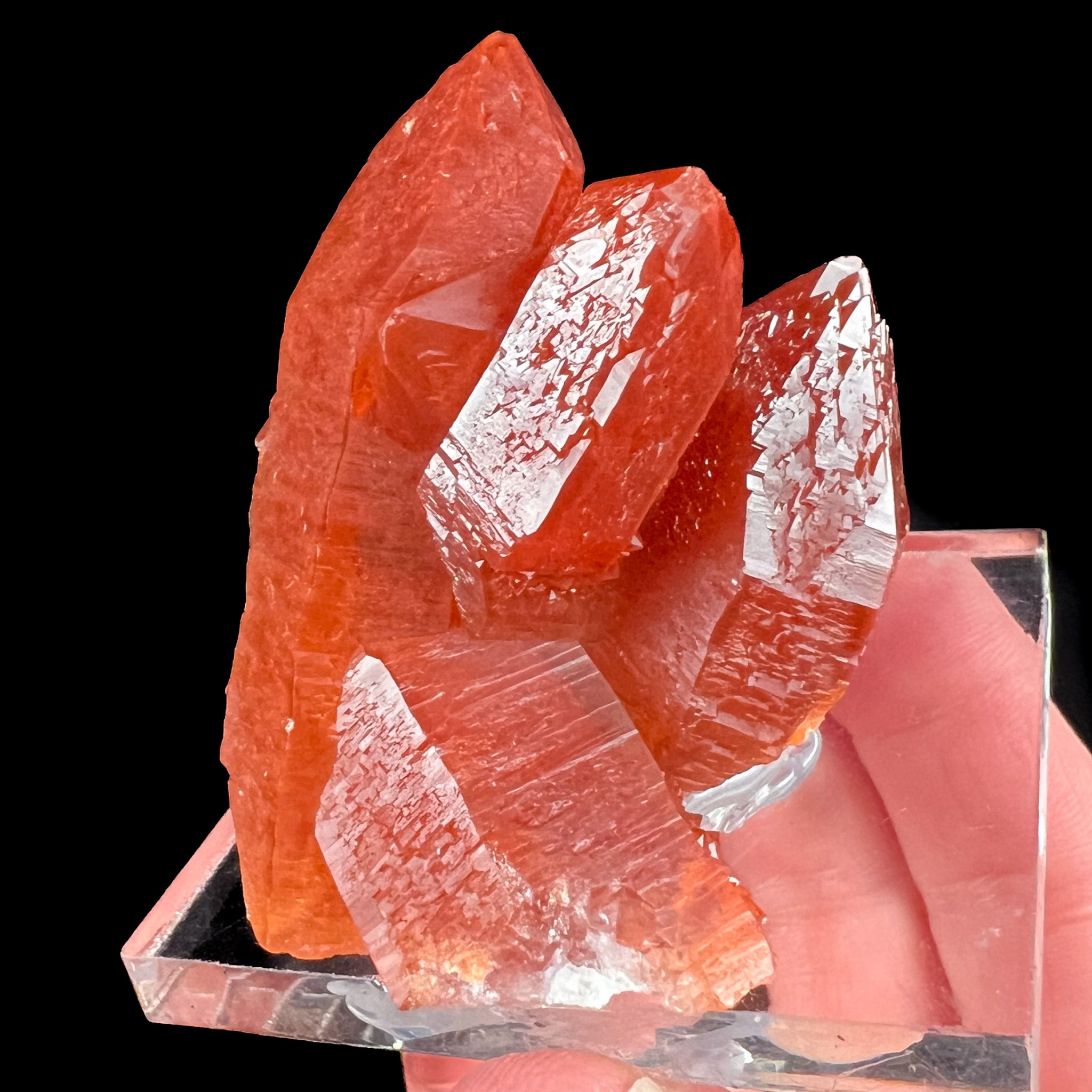 Red Quartz Mineral Specimen from Tinejdad, Morocco