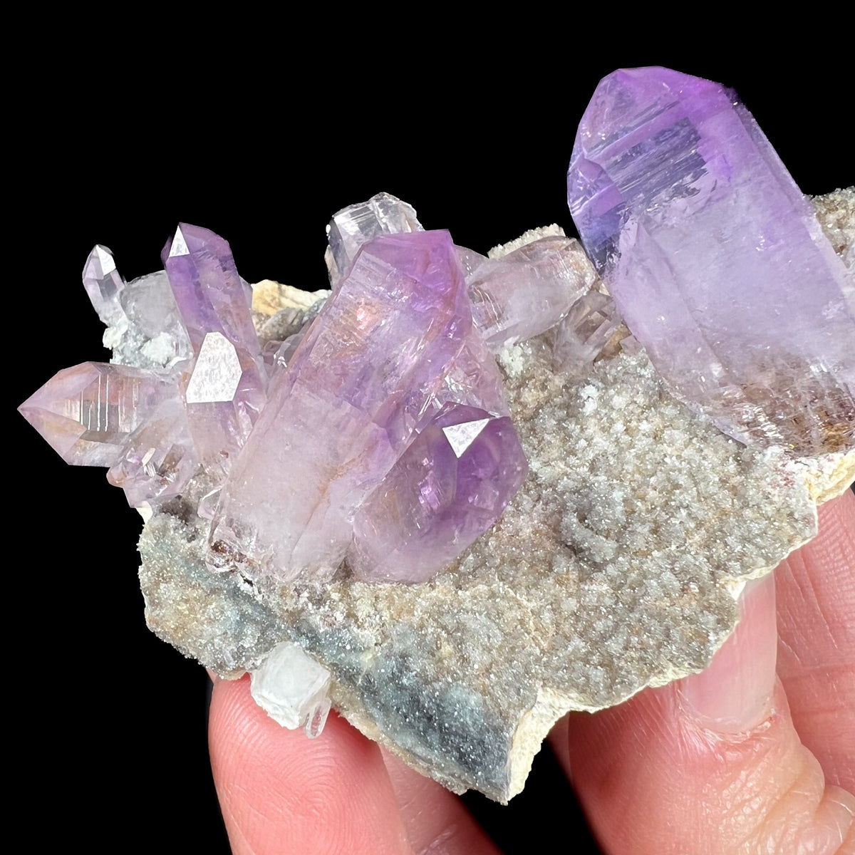 Close Up of Veracruz Purple Amethyst Crystals