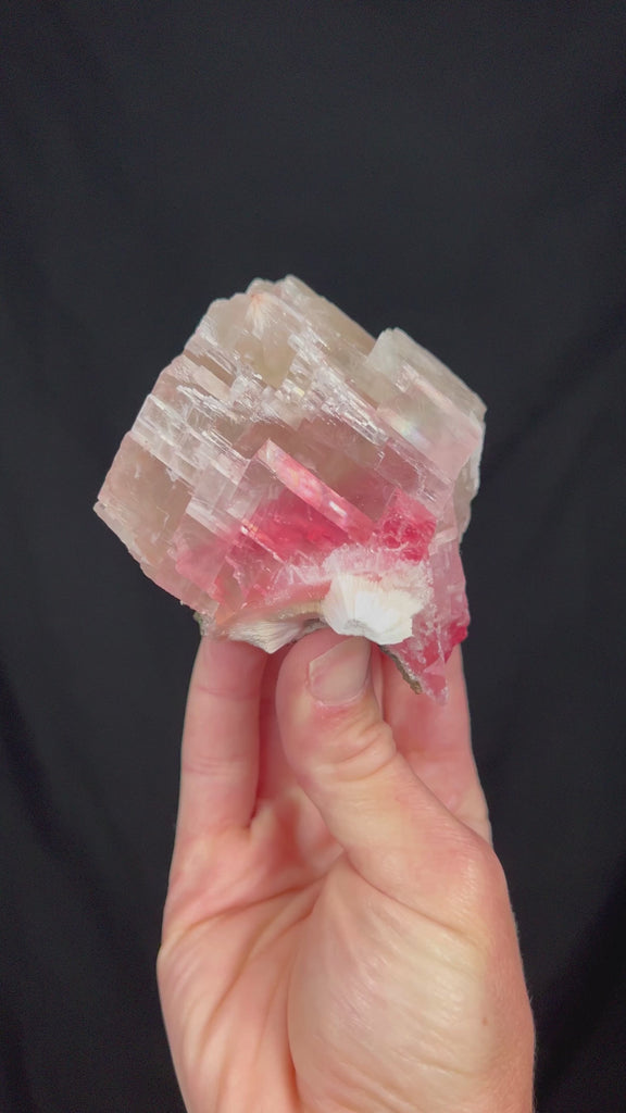 Video of Raspberry Calcite with Mesolite