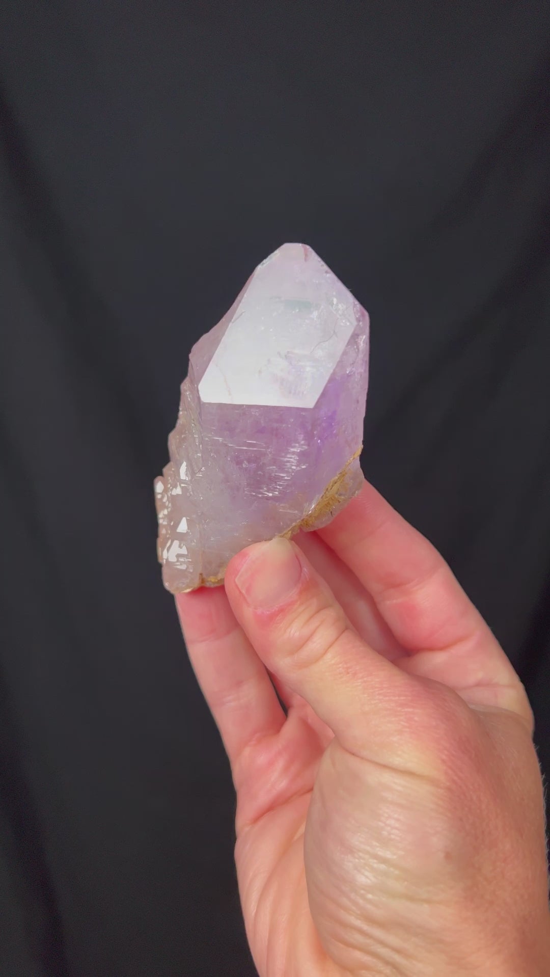 Video of Amethyst Crystal with Enhydro Inside