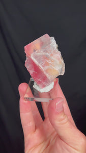 Video of Raspberry Calcite with Mesolite Inclusions